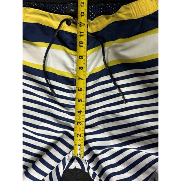 Hugo Boss Bannerfish Swim Shorts XXL Navy / White / Yellow Stripe Vacati… - Picture 6 of 9